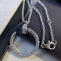 CARTIER JUSTE NECKLACE 2.2MM SILVER FULL DIAMONDS
