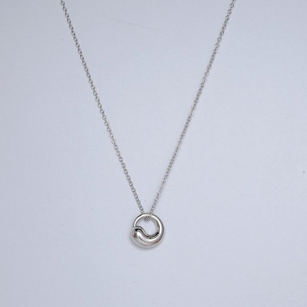 TIFFANY & CO. SNAIL PEDANT SILVER NECKLACE