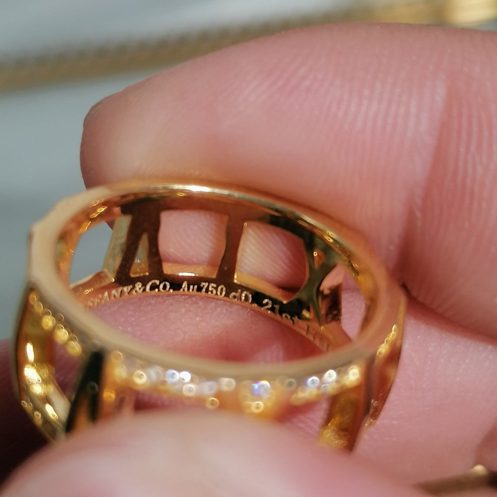 TIFFANY & CO. ATLAS LARGE OPEN DIAMOND RING