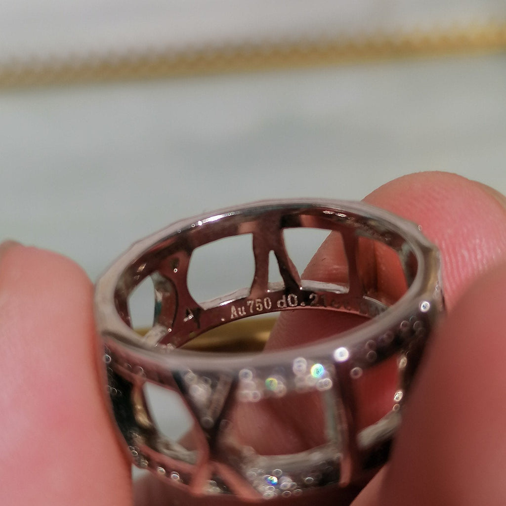 TIFFANY & CO. ATLAS LARGE OPEN DIAMOND RING