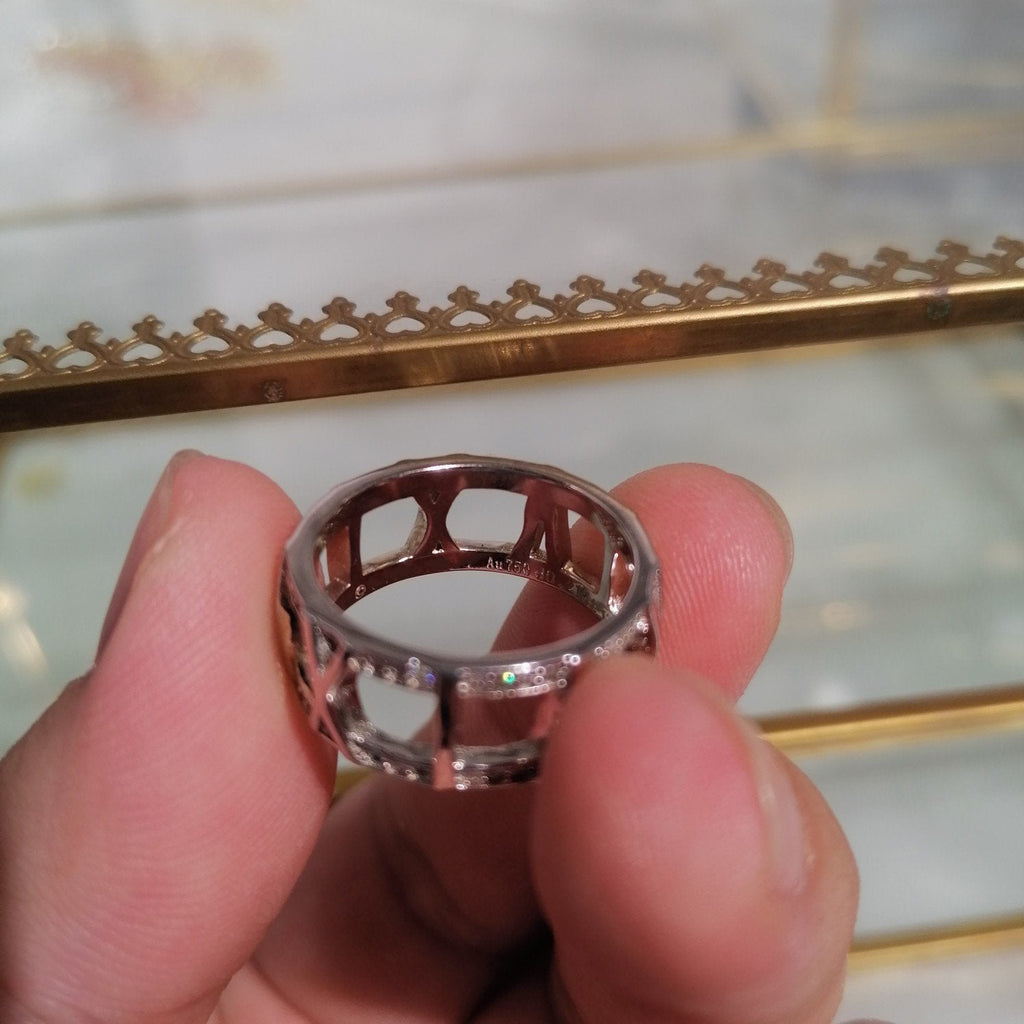 TIFFANY & CO. ATLAS LARGE OPEN DIAMOND RING