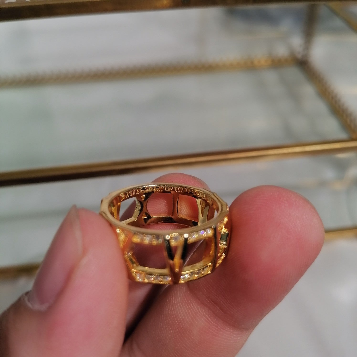 TIFFANY & CO. ATLAS LARGE OPEN DIAMOND RING