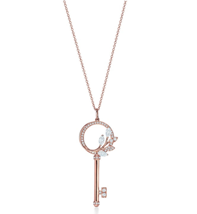 TIFFANY & CO. VICTORIA KEY DIAMOND NECKLACE