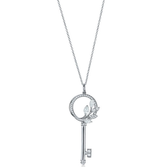 TIFFANY & CO. VICTORIA KEY DIAMOND NECKLACE