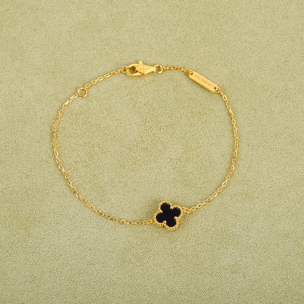 Van Cleef & Arpels CLOVER 1 MOTIF PINK GOLD BRACELET