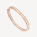 Bvlgari ZERO 1 PINK GOLD WITH WHITE CERAMIC BRACELET