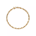 TIFFANY & CO. HARDWEAR MICRO LINK 44 MOTIF GOLD BRACELET