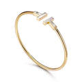 TIFFANY & CO. T BRACELET 1.8MM MOP PINK GOLD