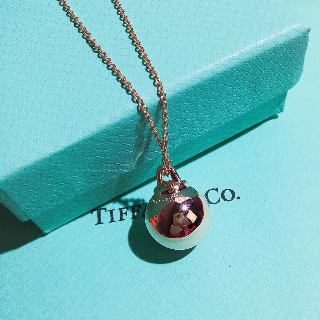 TIFFANY & CO. HARDWEAR PENDENTIF BALL ROSE NECKLACE