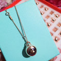 TIFFANY & CO. HARDWEAR PENDENTIF BALL ROSE NECKLACE