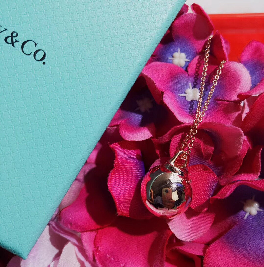 TIFFANY & CO. HARDWEAR PENDENTIF BALL ROSE NECKLACE