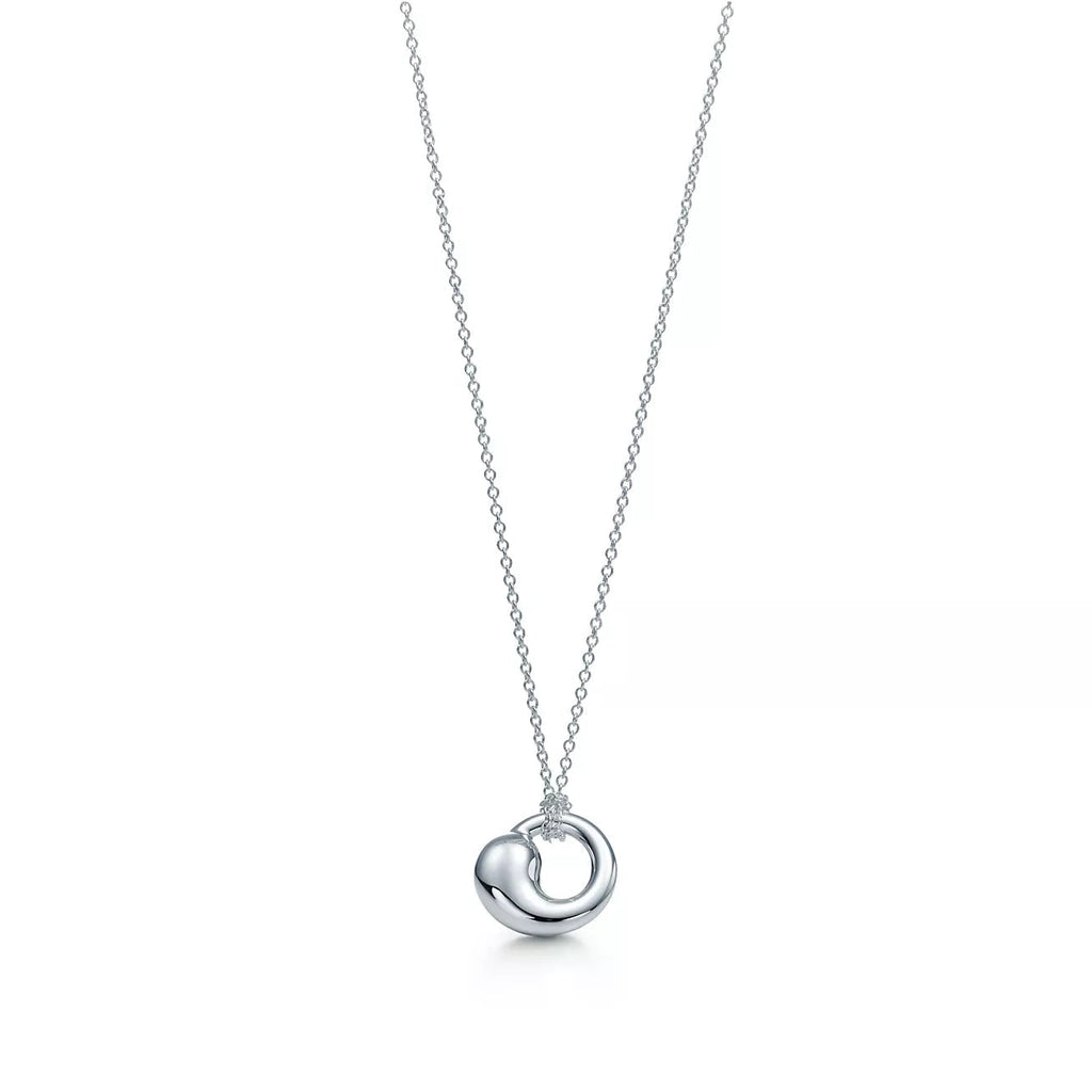 TIFFANY & CO. SNAIL PEDANT SILVER NECKLACE