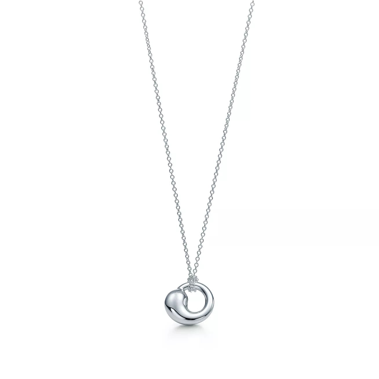 TIFFANY & CO. SNAIL PEDANT SILVER NECKLACE