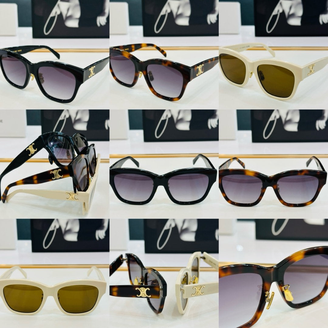 CELINE TRIOMPHE SUNGLASS CL40253F IN ACETATE