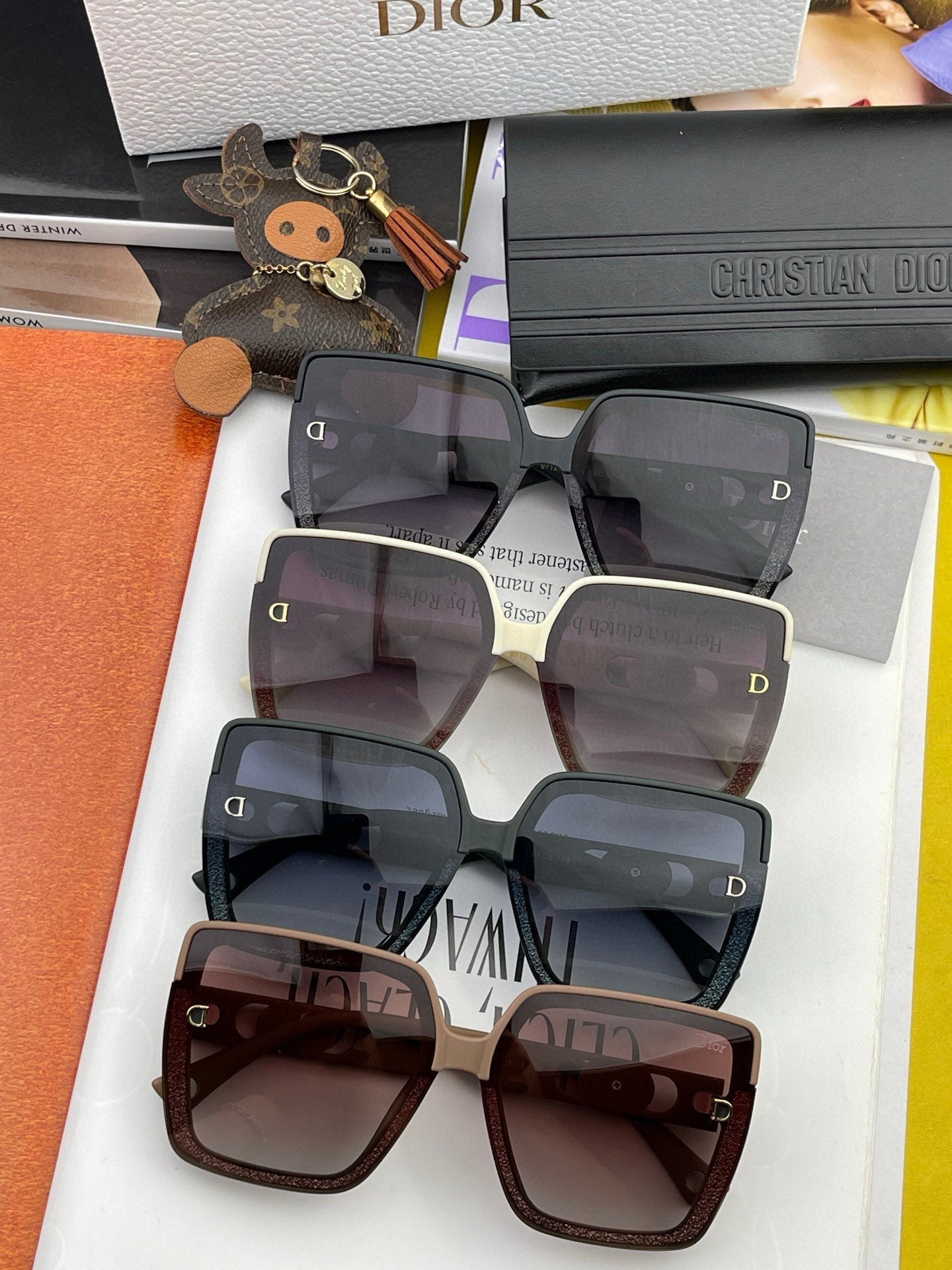 DIOR MONTAIGNE SQUARE SUNGLASS CD7129 IN ACETATE