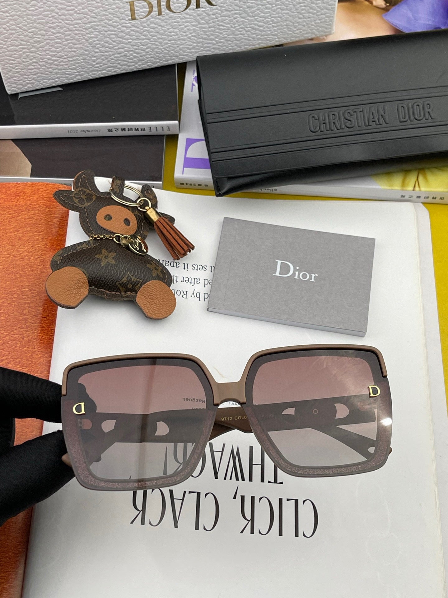 DIOR MONTAIGNE SQUARE SUNGLASS CD7129 IN ACETATE