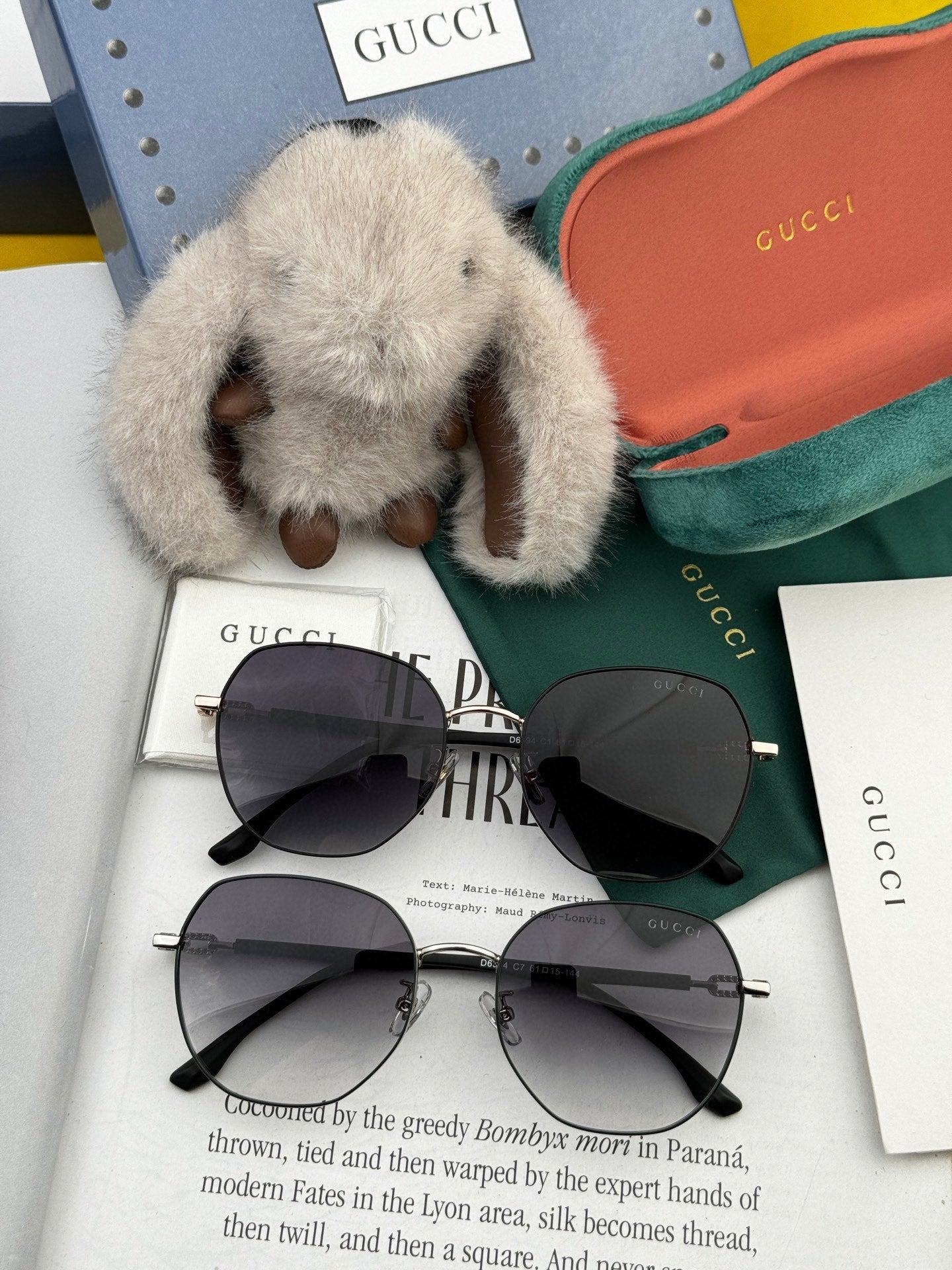 GUCCI OVERSIZED ROUND FRAME SUNGLASSES G4639 IN METAL