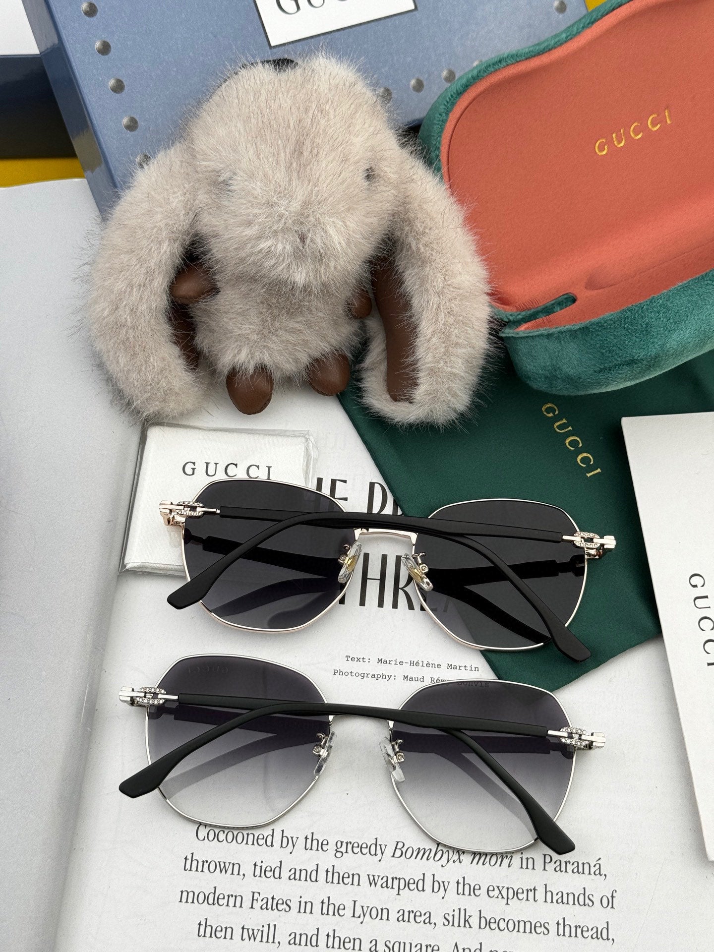 GUCCI OVERSIZED ROUND FRAME SUNGLASSES G4639 IN METAL