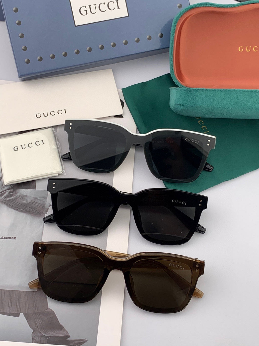 GUCCI SQUARE FRAME SUNGLASSES G1110 IN ACETATE