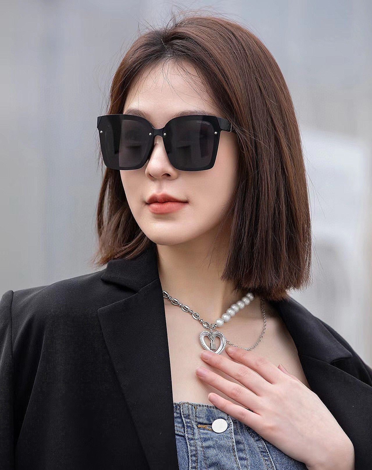 LOUIS VUITTON SQUARE SUNGLASSES L1765 IN ACETATE