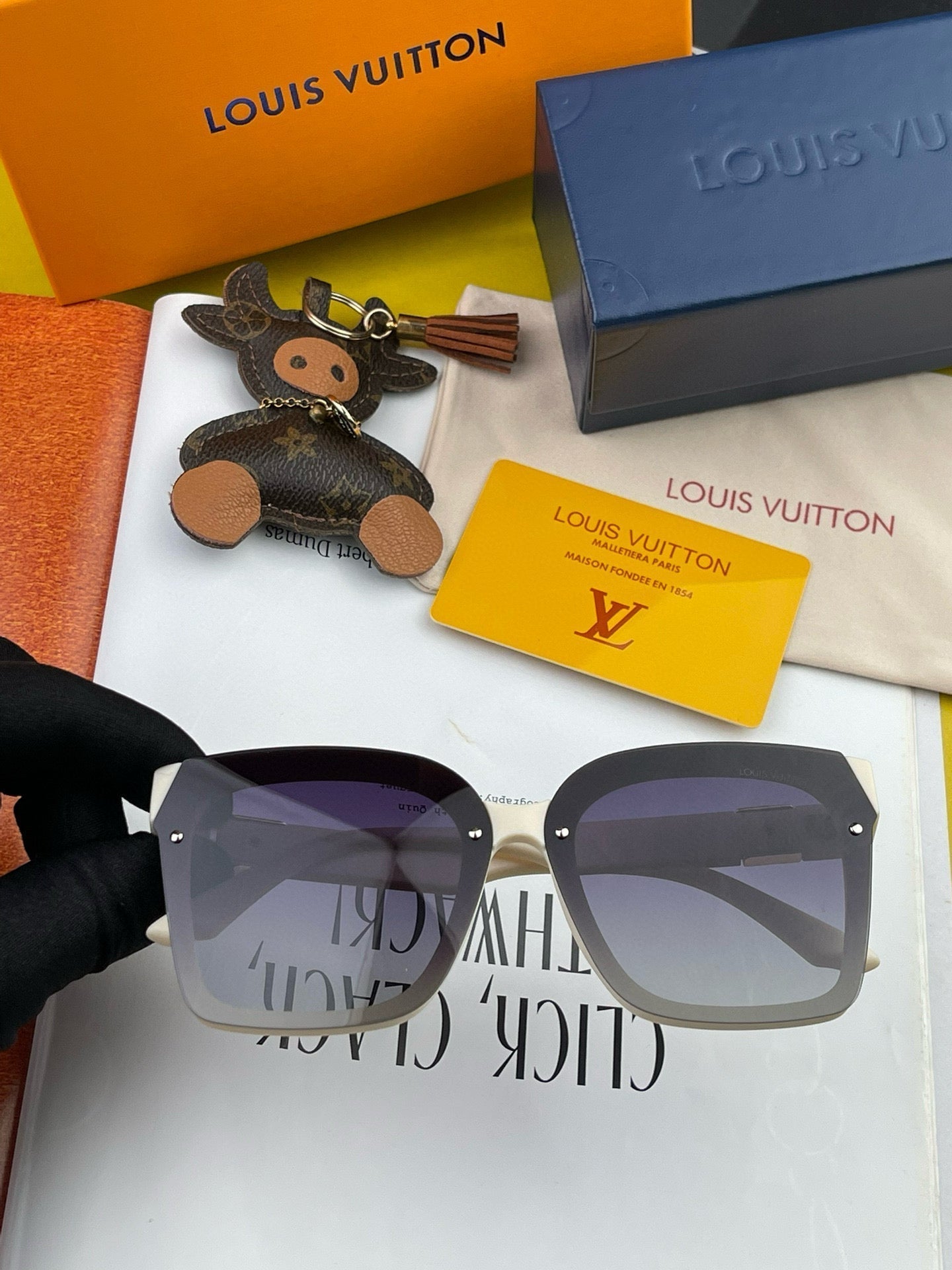 LOUIS VUITTON SQUARE SUNGLASSES L1765 IN ACETATE