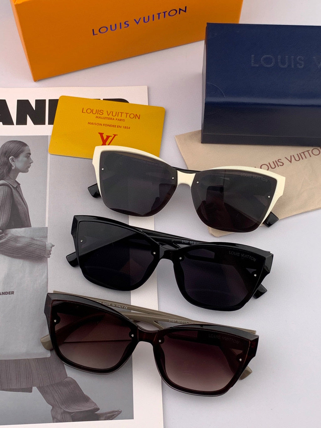 LOUIS VUITTON CAT EYE SUNGLASSES L7310 IN ACETATE