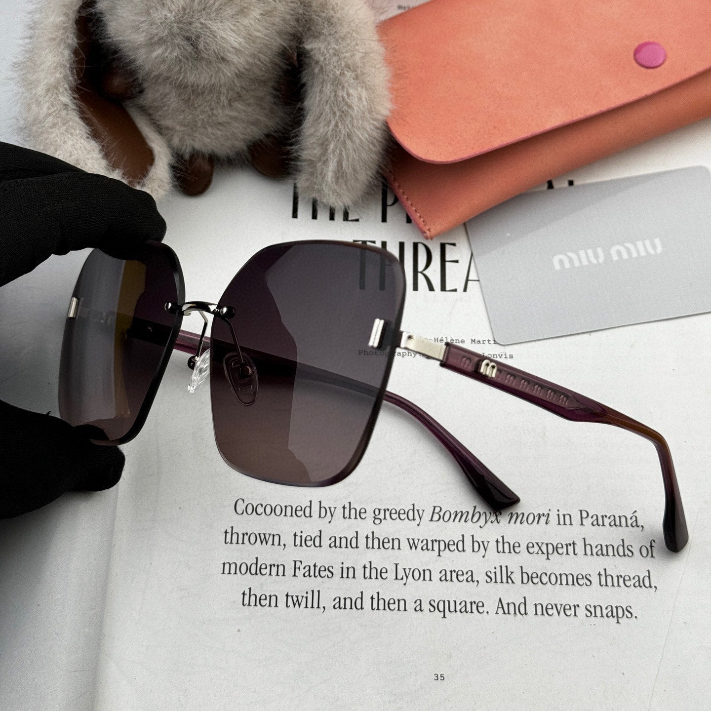 MIU MIU RUNWAY SQUARE SUNGLASSES M2612 IN METAL
