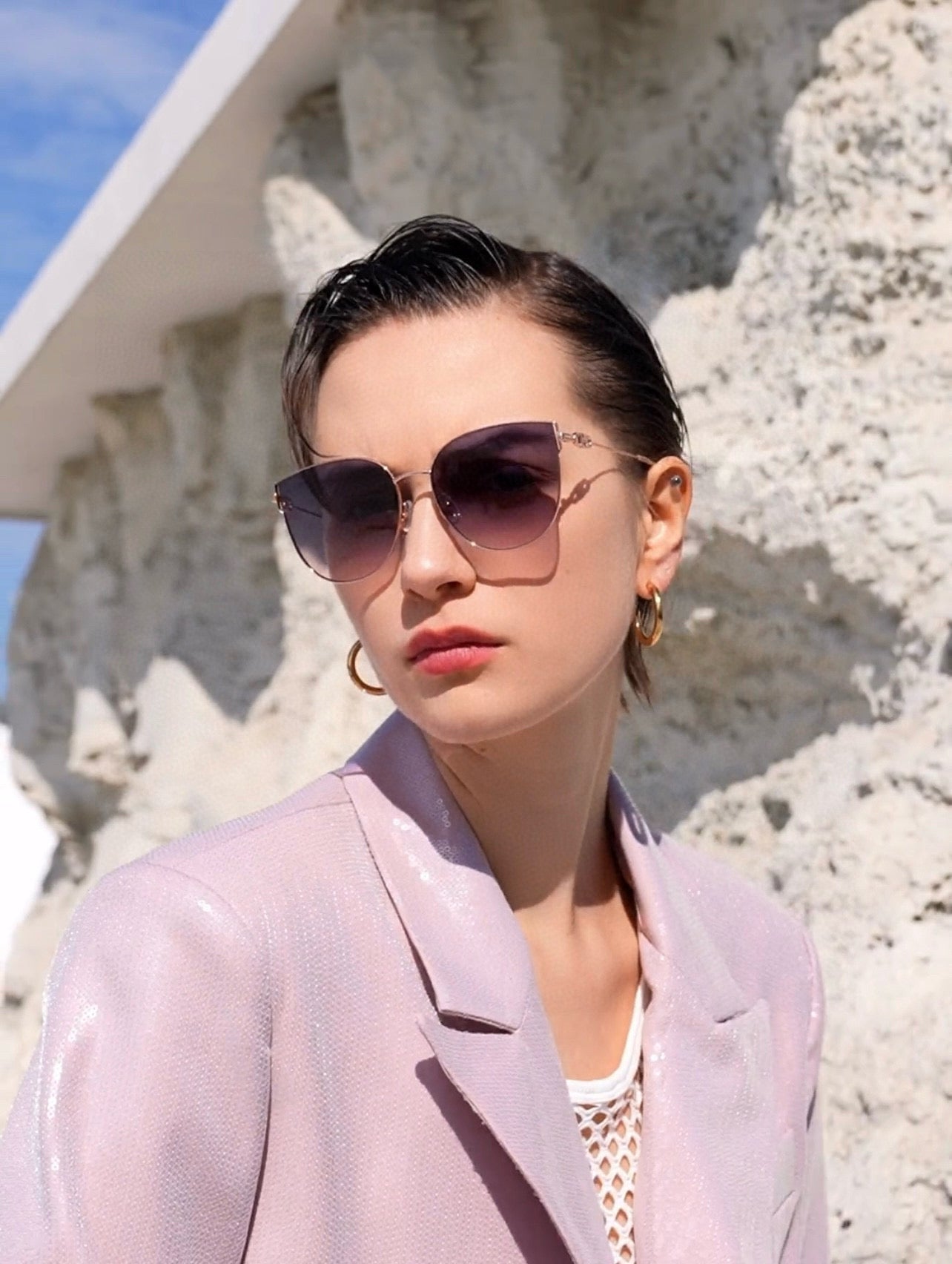 DIOR MONTAIGNE SUNGLASS CD4311 IN METAL