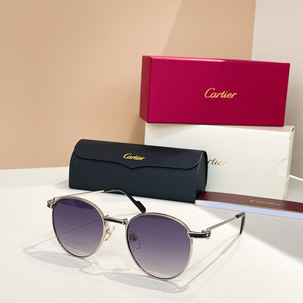 CARTIER PREMIÈRE ROUND FRAME SUNGLASSES CT0335S IN METAL