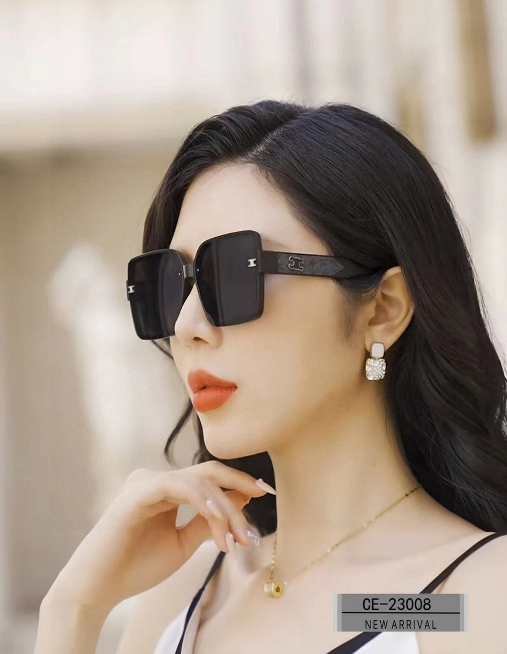 CELINE TRIOMPHE SUNGLASS 23008 IN ACETATE