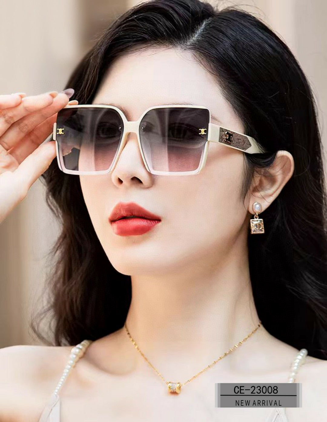 CELINE TRIOMPHE SUNGLASS 23008 IN ACETATE