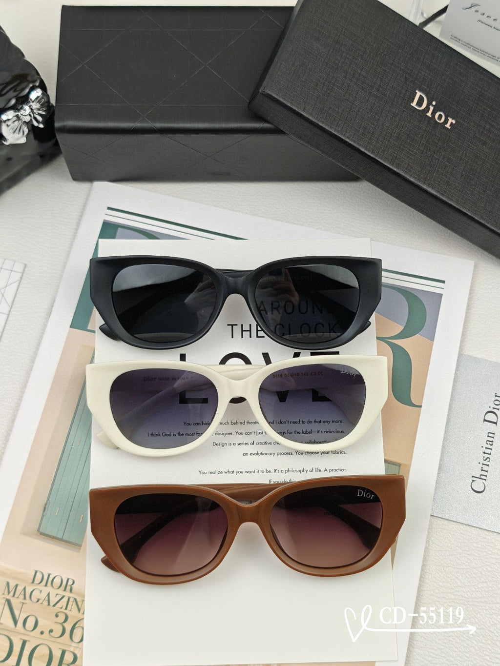 DIOR MONTAIGNE SUNGLASS 55119 IN ACETATE