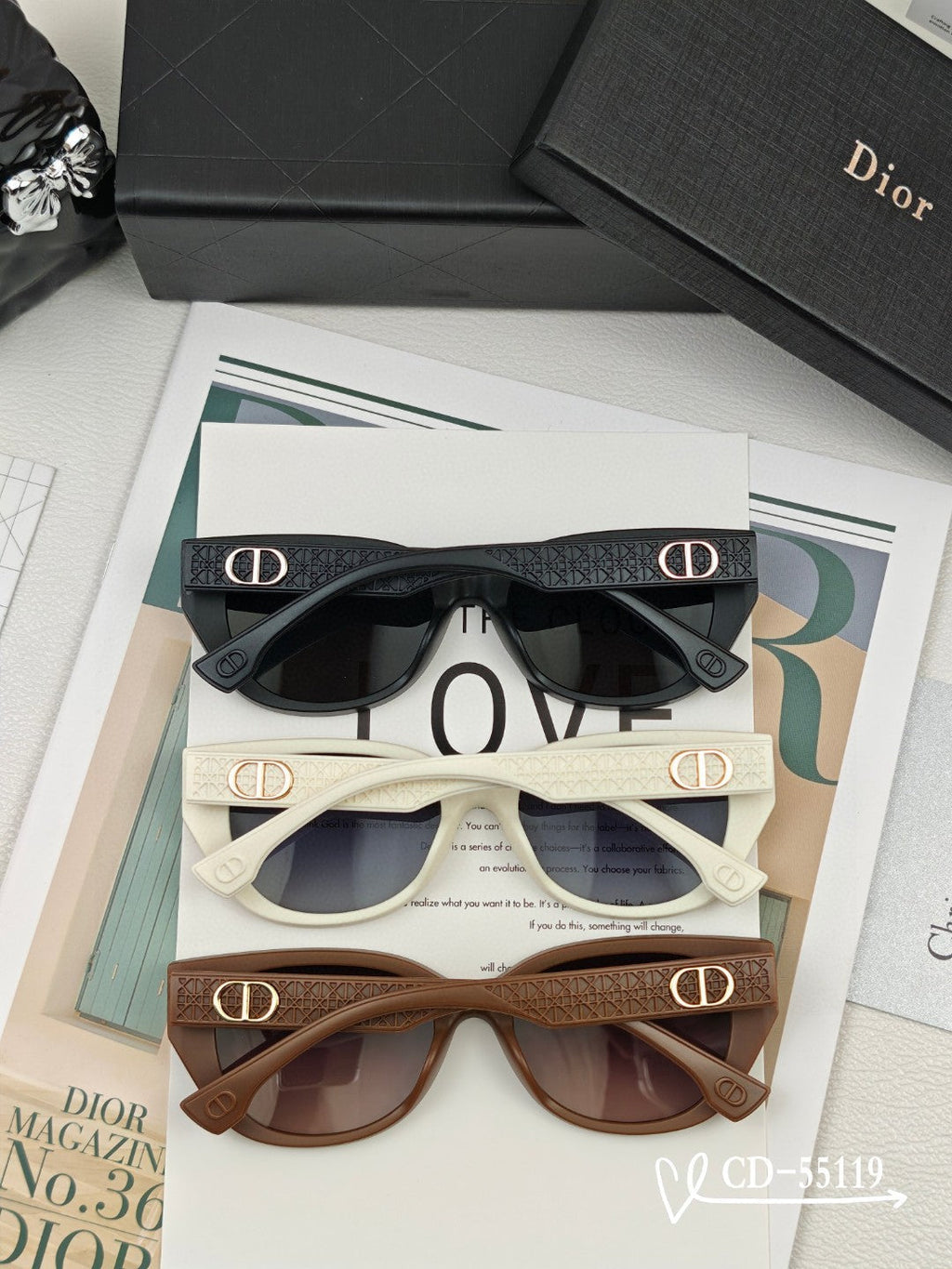 DIOR MONTAIGNE SUNGLASS 55119 IN ACETATE