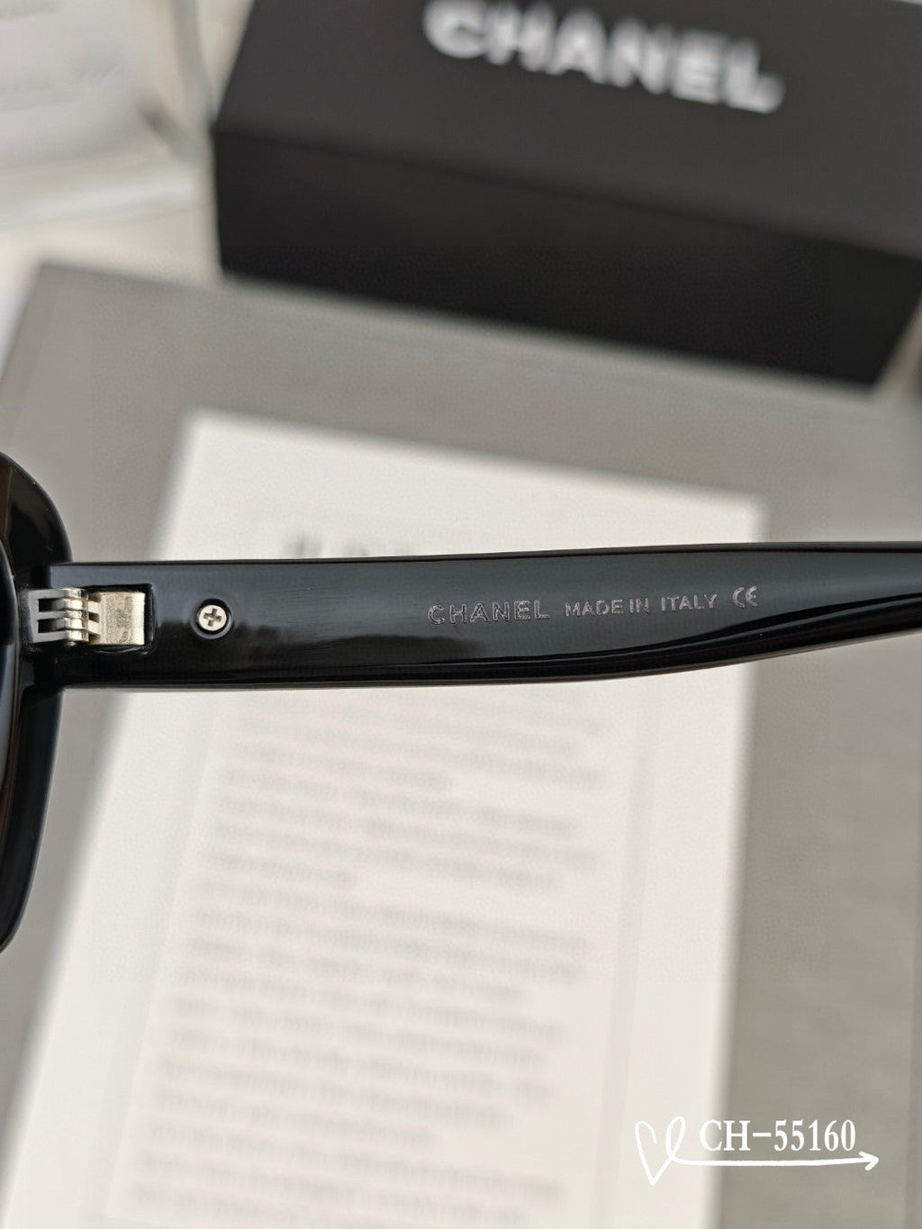 CHANEL CAT EYE SUNGLASSES 55160 IN ACETATE