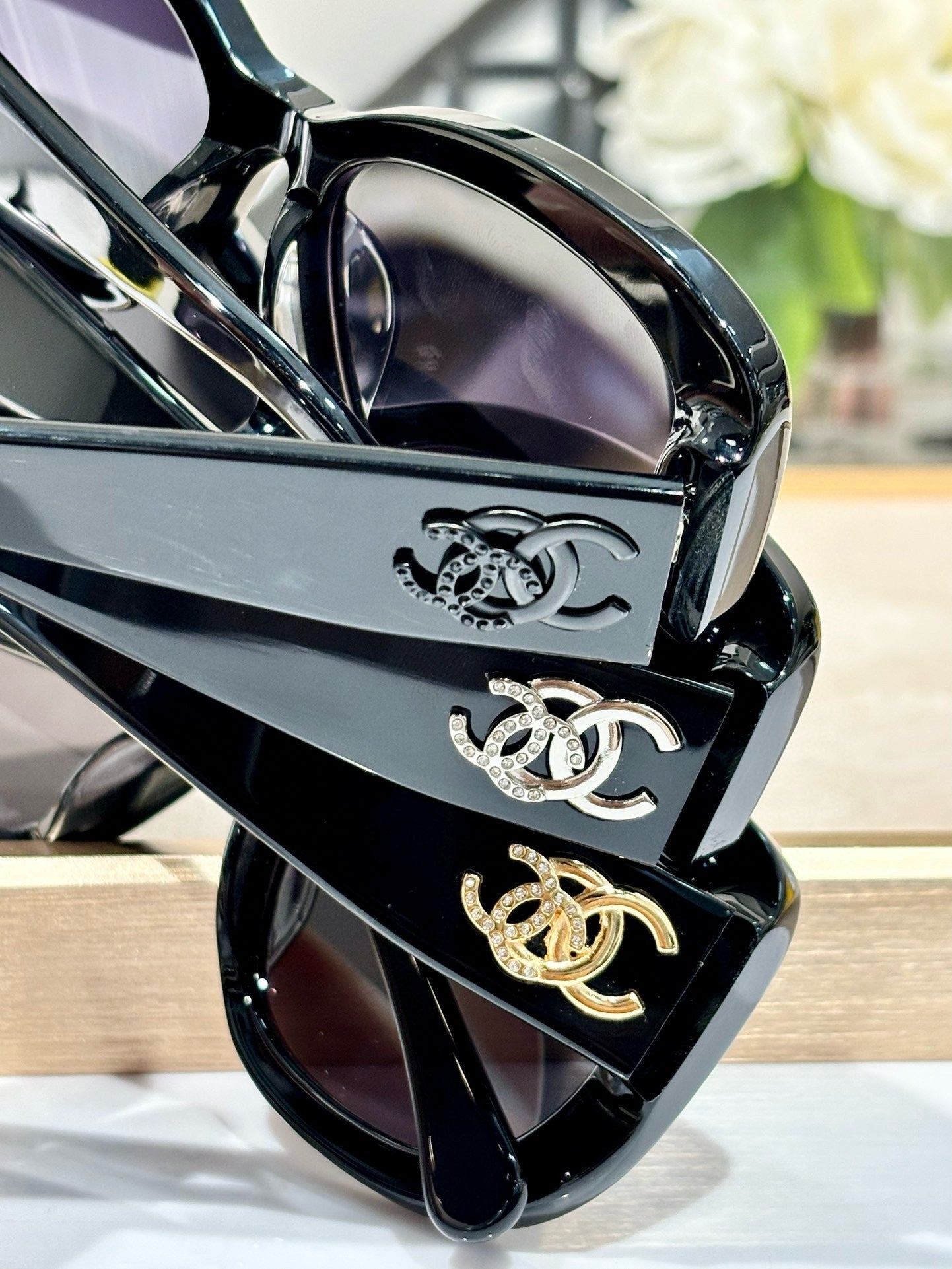 CHANEL SQUARE SUNGLASSES CH5468B IN ACETATE EMBOSSED DIAMOND