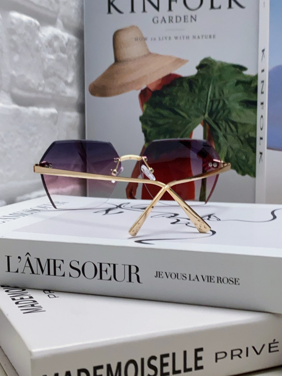 CARTIER PANTHÈRE RIMLESS GEOMETRIC FRAME SUNGLASSES 562061 IN METAL