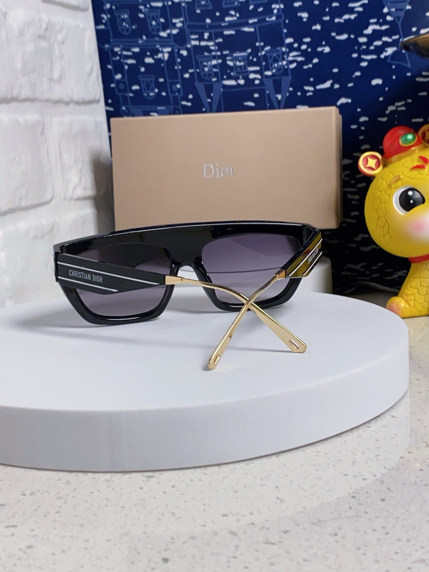 DIOR MONTAIGNE SUNGLASS CLUB M7U IN BLACK ACETATE