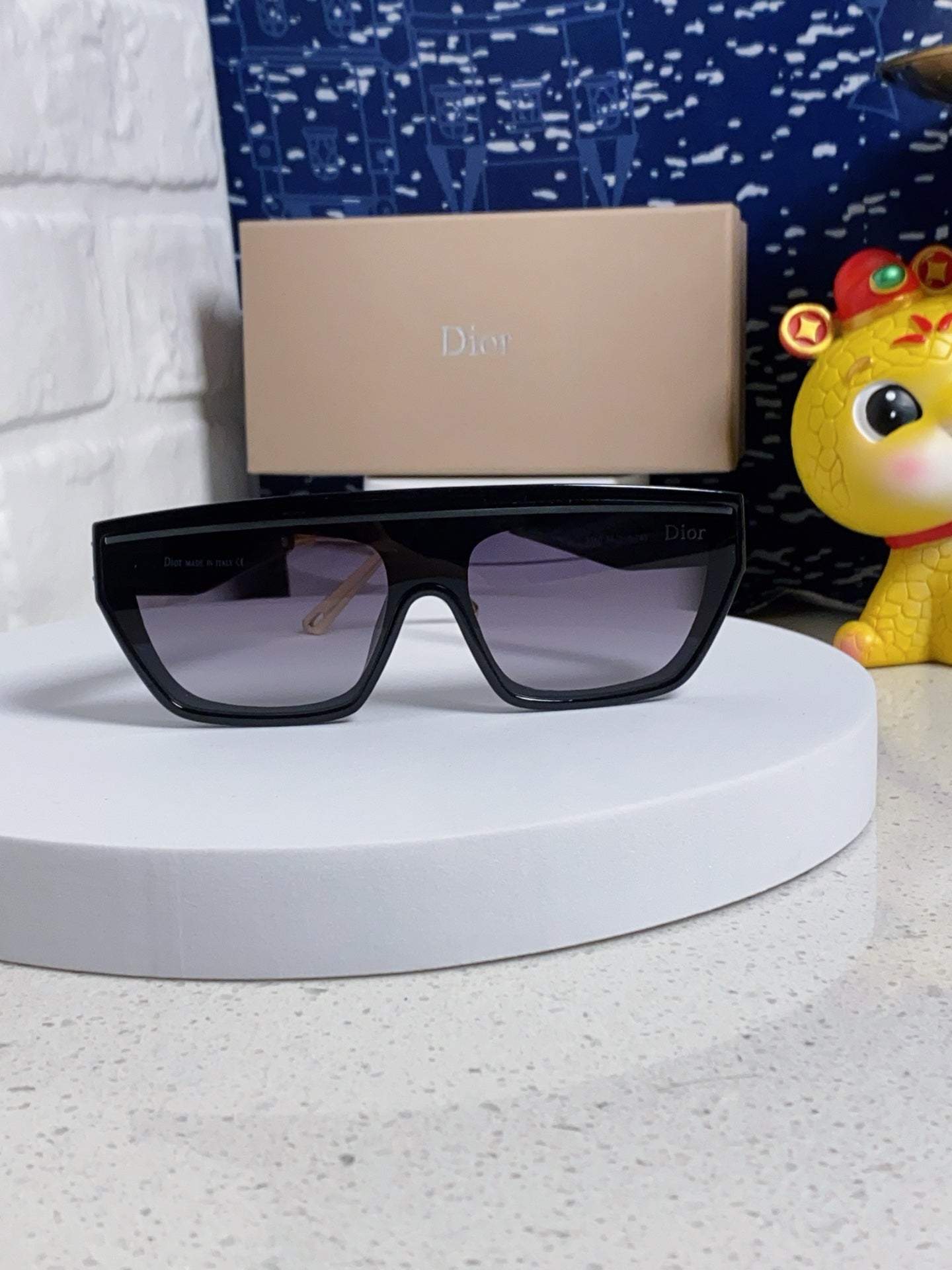 DIOR MONTAIGNE SUNGLASS CLUB M7U IN BLACK ACETATE