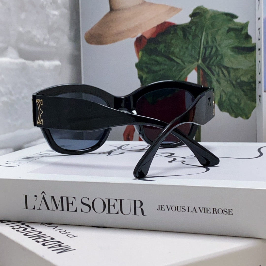 CARTIER CHUNKY SQUARE FRAME SUNGLASSES 533149 IN ACETATE