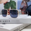 GUCCI SQUARE FRAME SUNGLASSES 576880 IN METAL