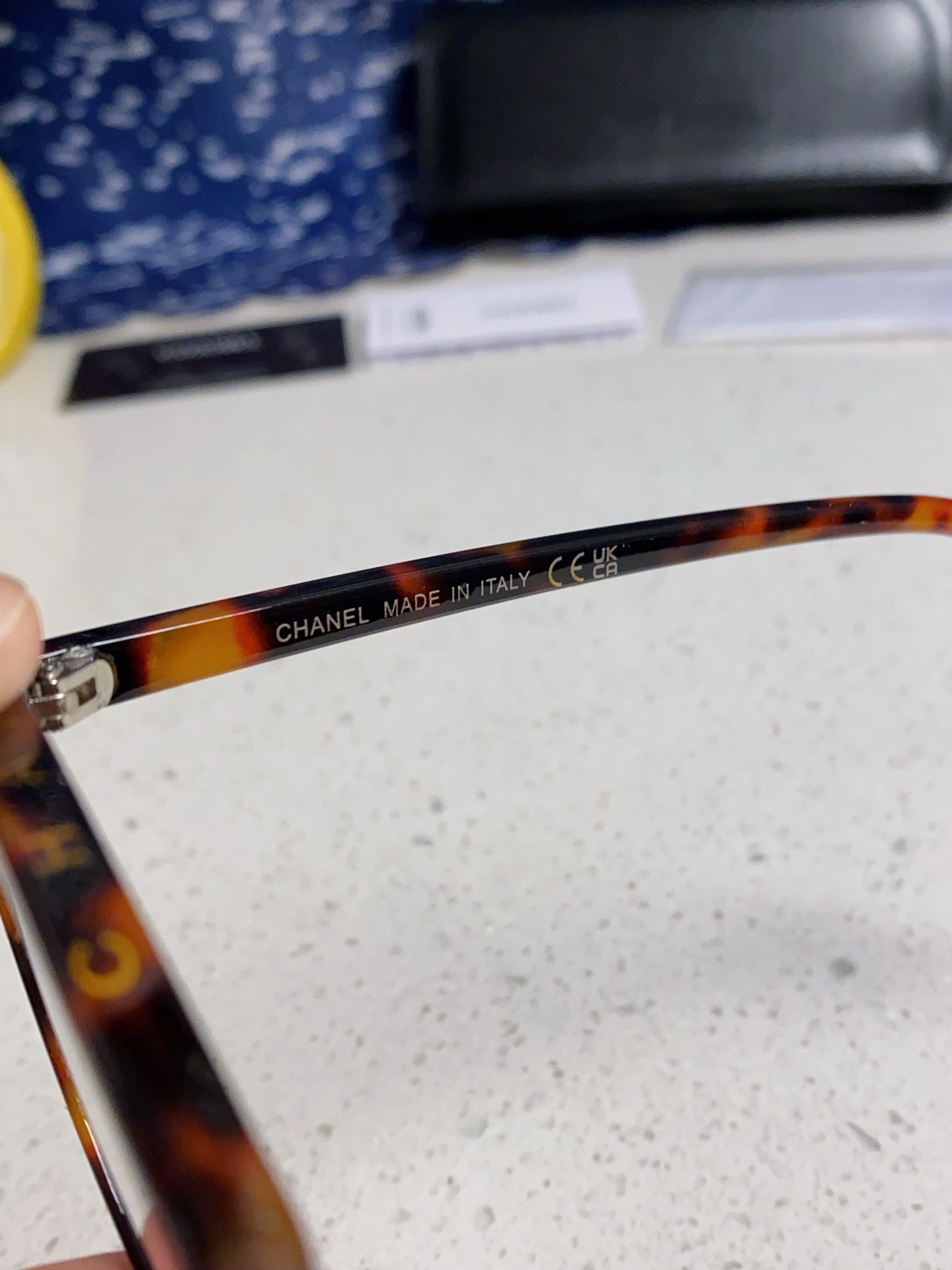 CHANEL CAT EYE SUNGLASSES CH3393 IN HAVANA ACETATE CLEAR LENSES