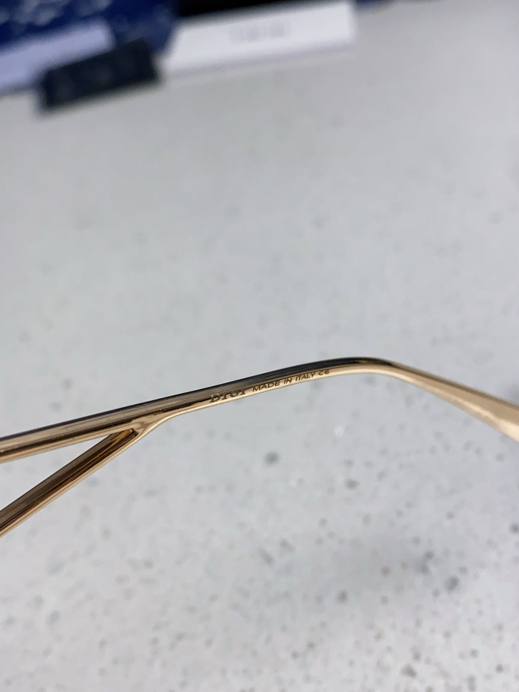 DIOR 30MONTAIGNE S7U SUNGLASS 578108 IN GOLD METAL BROWN LENSES
