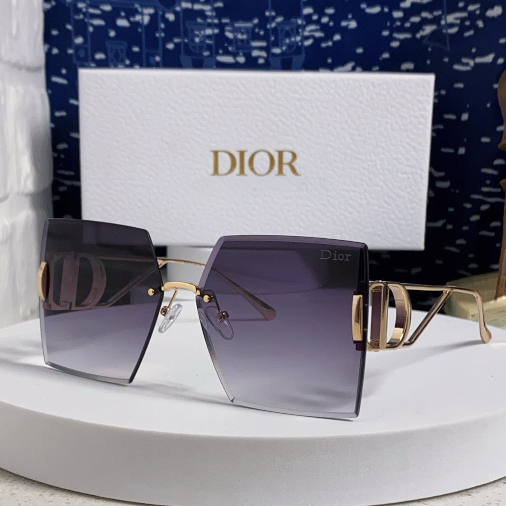 DIOR 30MONTAIGNE S7U SUNGLASS 578109 IN GOLD METAL GREY SMOKE LENSES