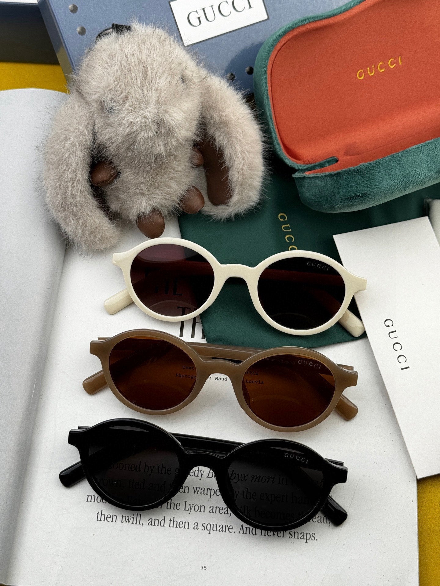 GUCCI ROUND FRAME SUNGLASSES G6910 IN ACETATE