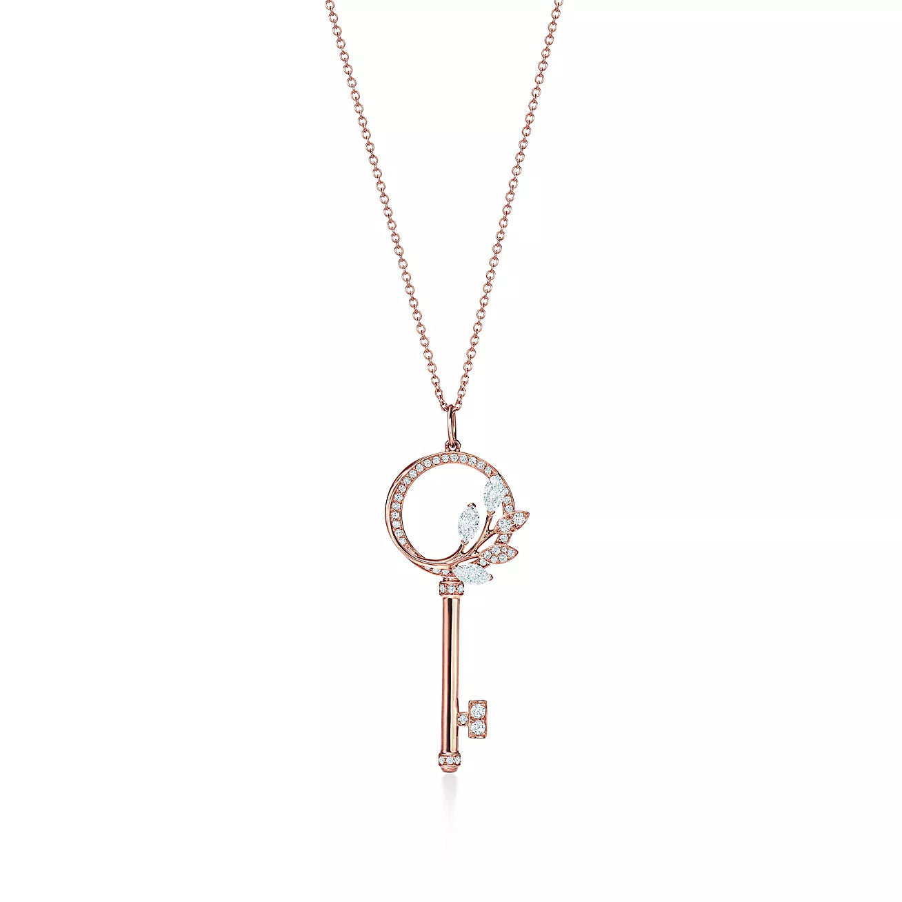 TIFFANY & CO. VICTORIA KEY DIAMOND NECKLACE